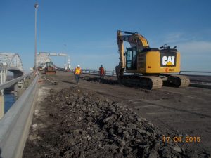 Asphalt removals looking west