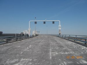 Completed asphalt removals looking west