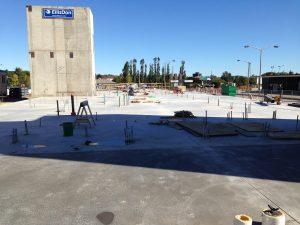 Traffic building  stair towers