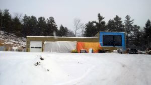 Construction of the Service and Utility Building 