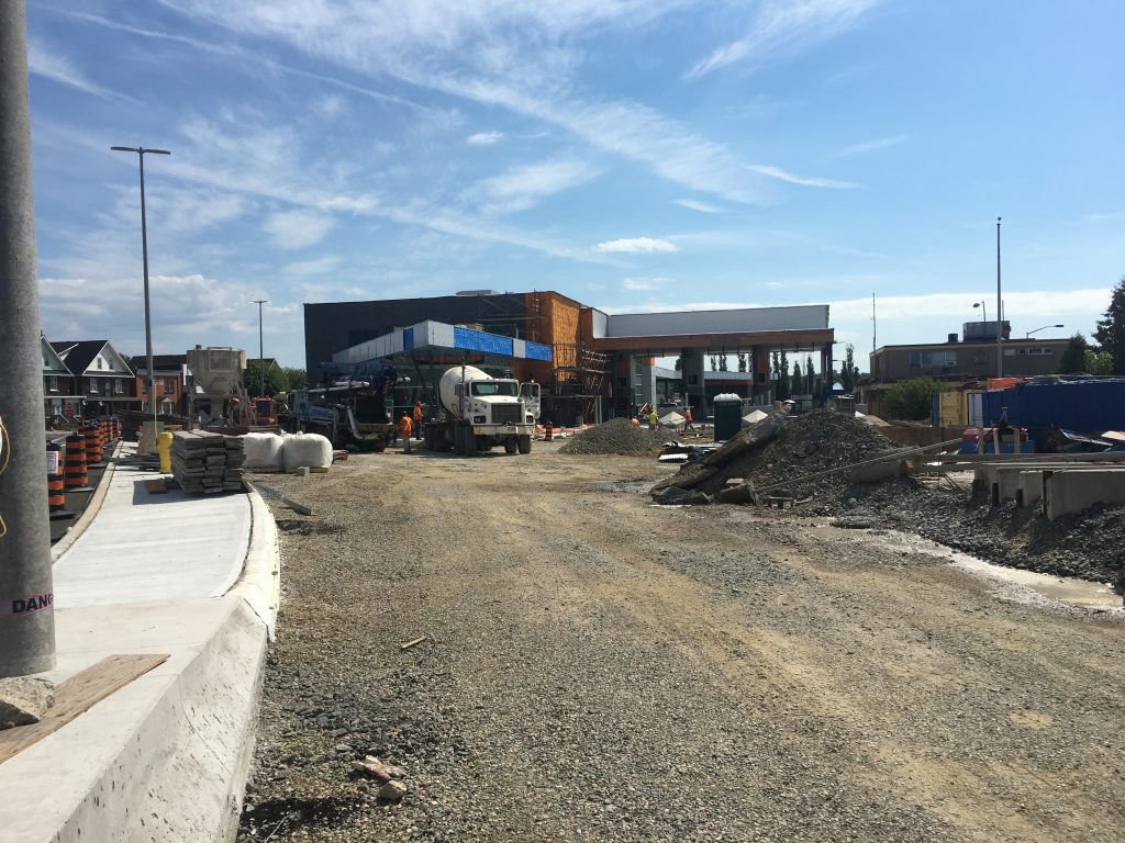 Construction progress at new CBSA Traffic Building 