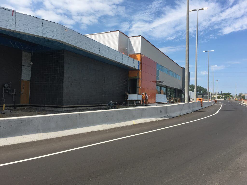 Construction progress at new CBSA Traffic Building 