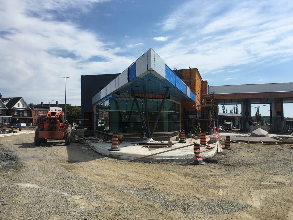 Construction progress at new CBSA Traffic Building 