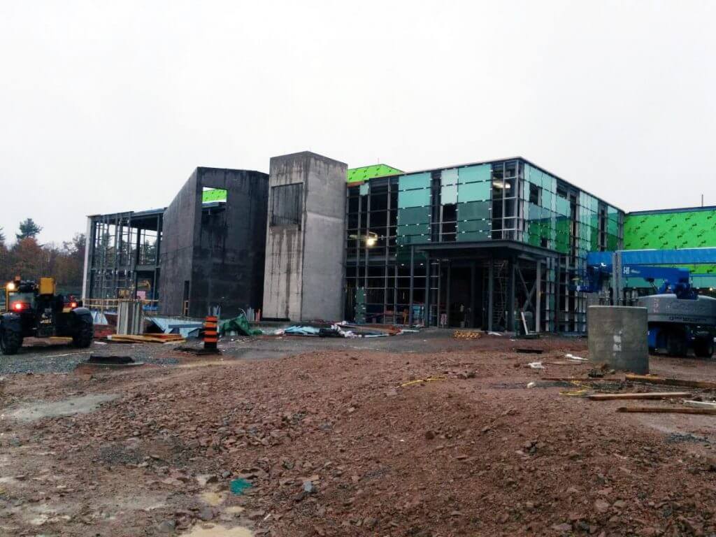 Work progress on the CBSA Building 