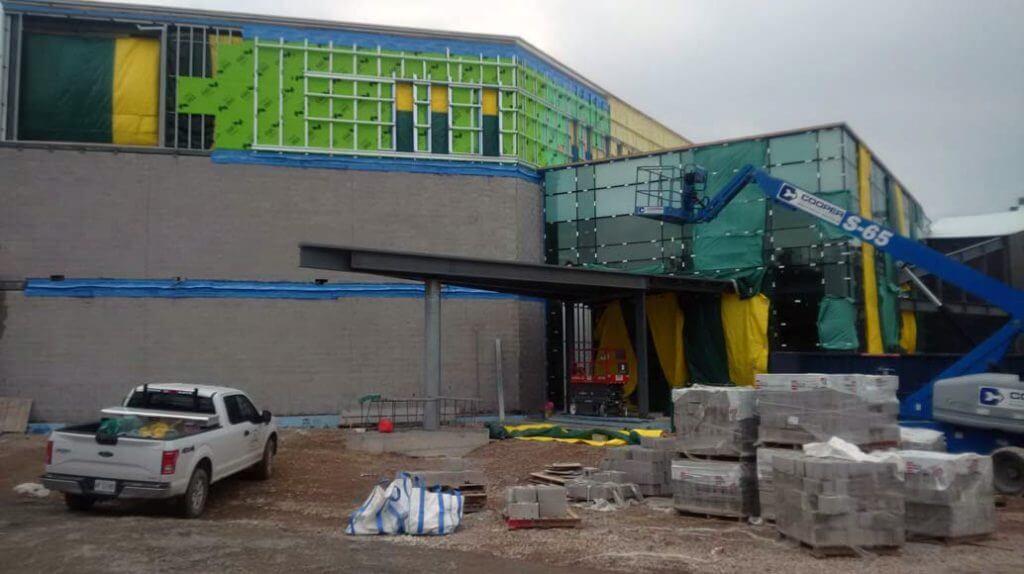 Work progress on the CBSA Building 