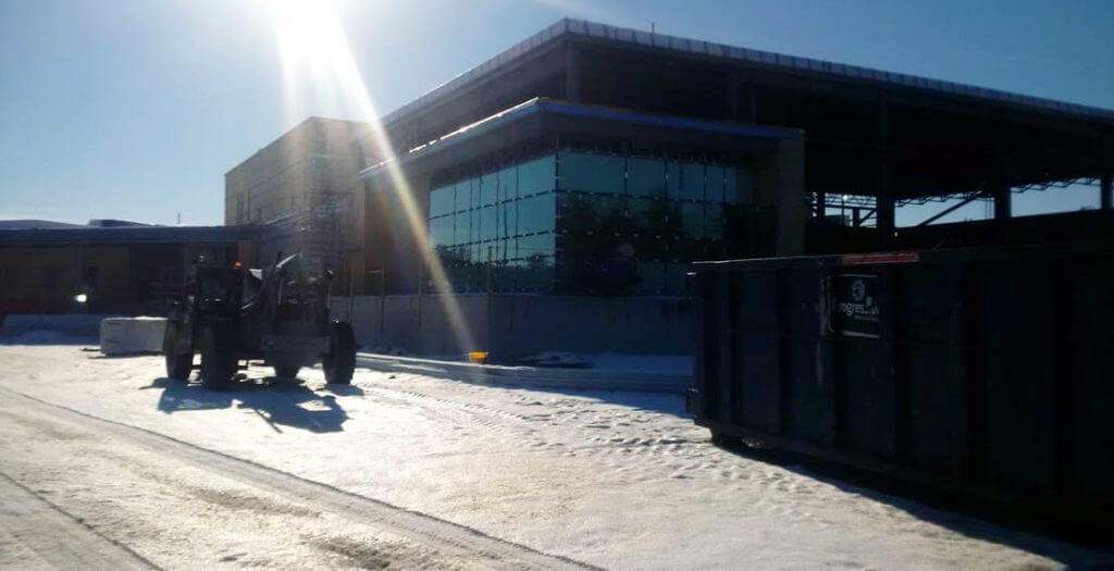 Work progress on the CBSA Building 